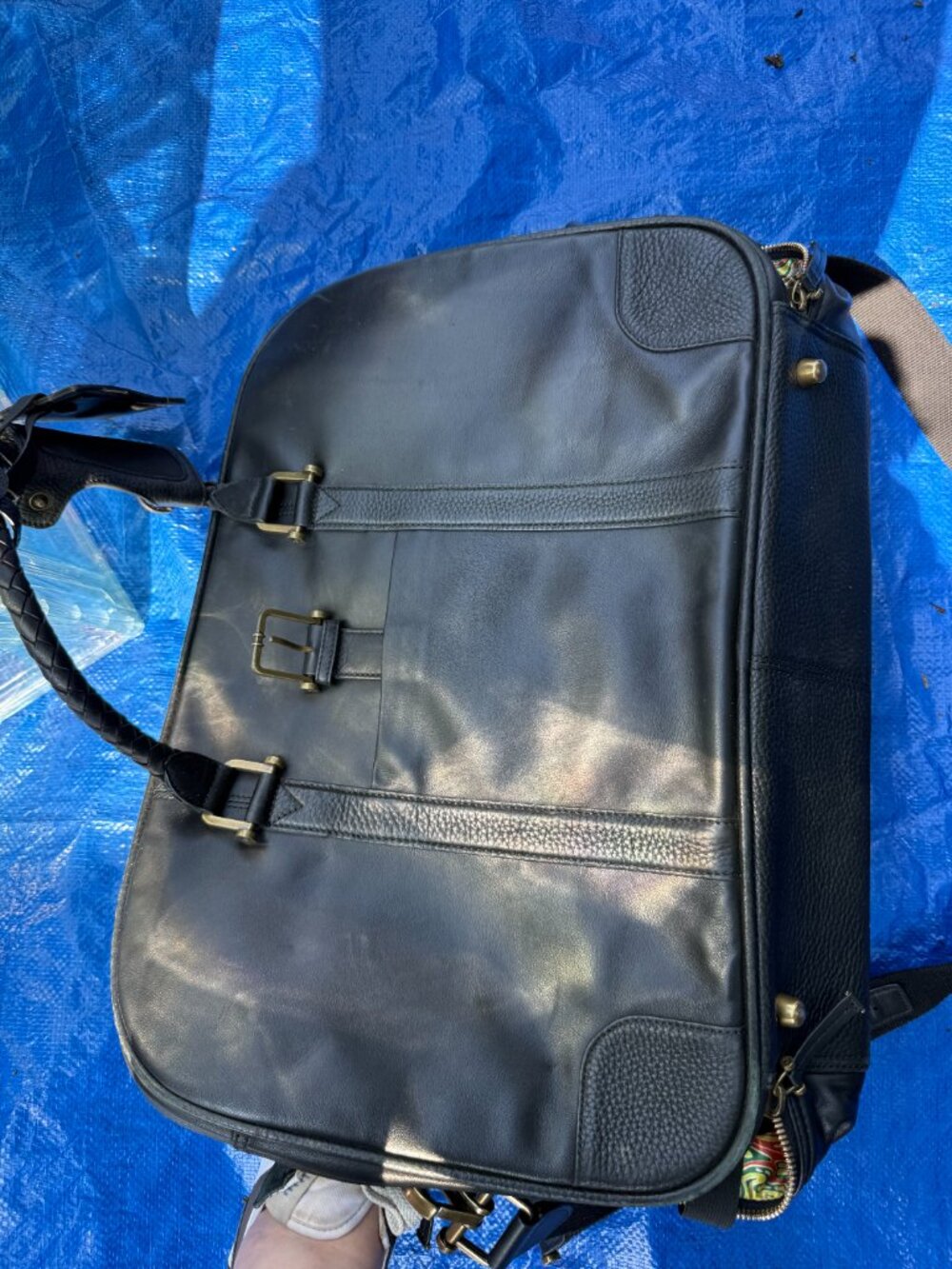RARE Samsonite Black Label soft leather suitcase - Resort collection